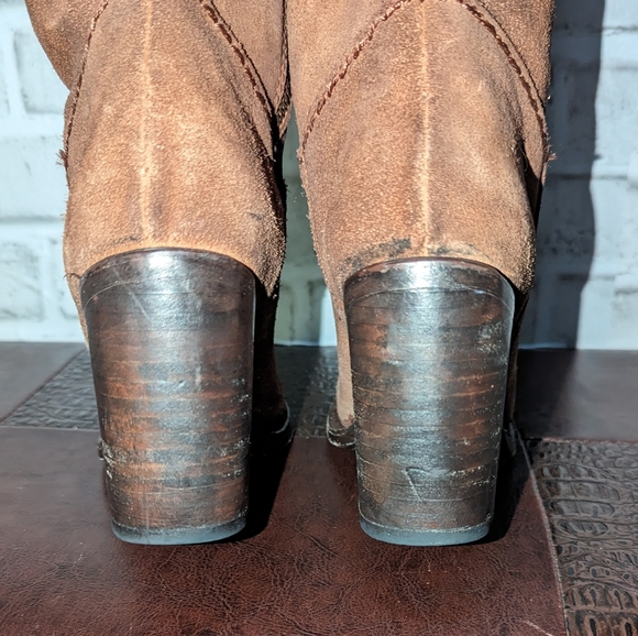 FreeBird Brock Over the Knee Brown Suede Boots size 8 - Picture 10 of 14